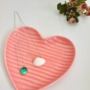 Escapulário Prata Concha E Escama De Sereia