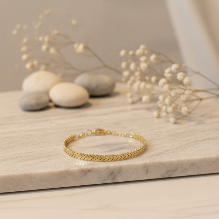 Pulseira De Elos De Pontas