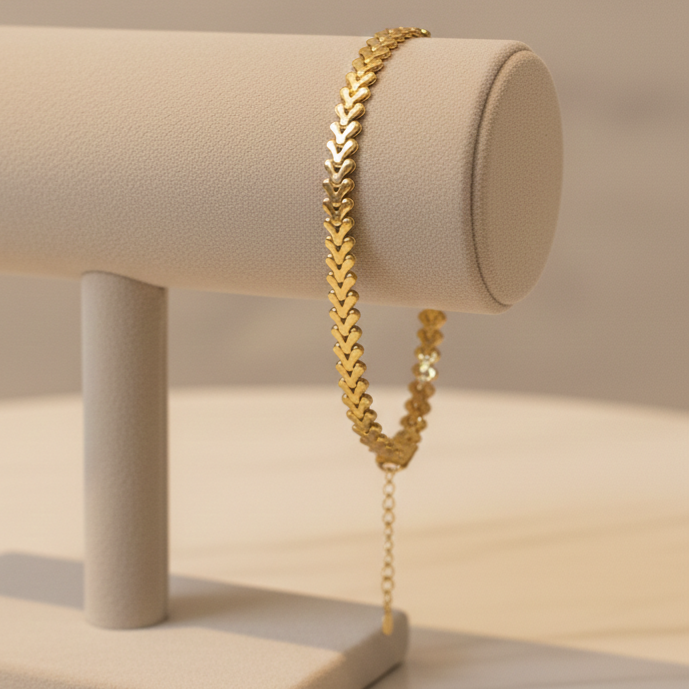 Pulseira De Elos De Pontas - Imagem 2