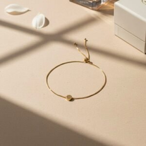 Pulseira Com Disco Liso