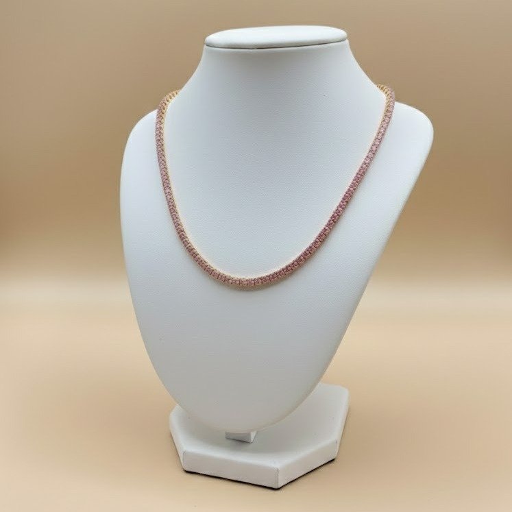 Colar Riviera Zircônias Rosa - Imagem 2