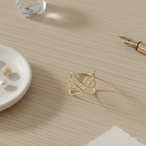 Anel Entrelace Geométrico