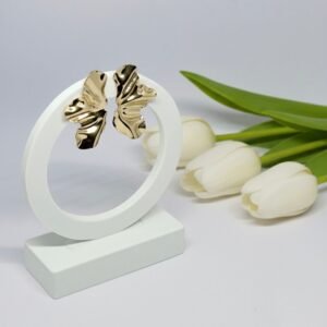 Brinco Folha Escultural