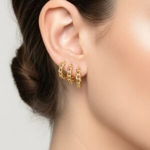 Trio De Argolas Elo Corrente