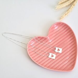 Escapulário Coração Vazado Em Prata 925