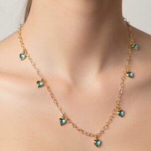 Colar Coração Verde