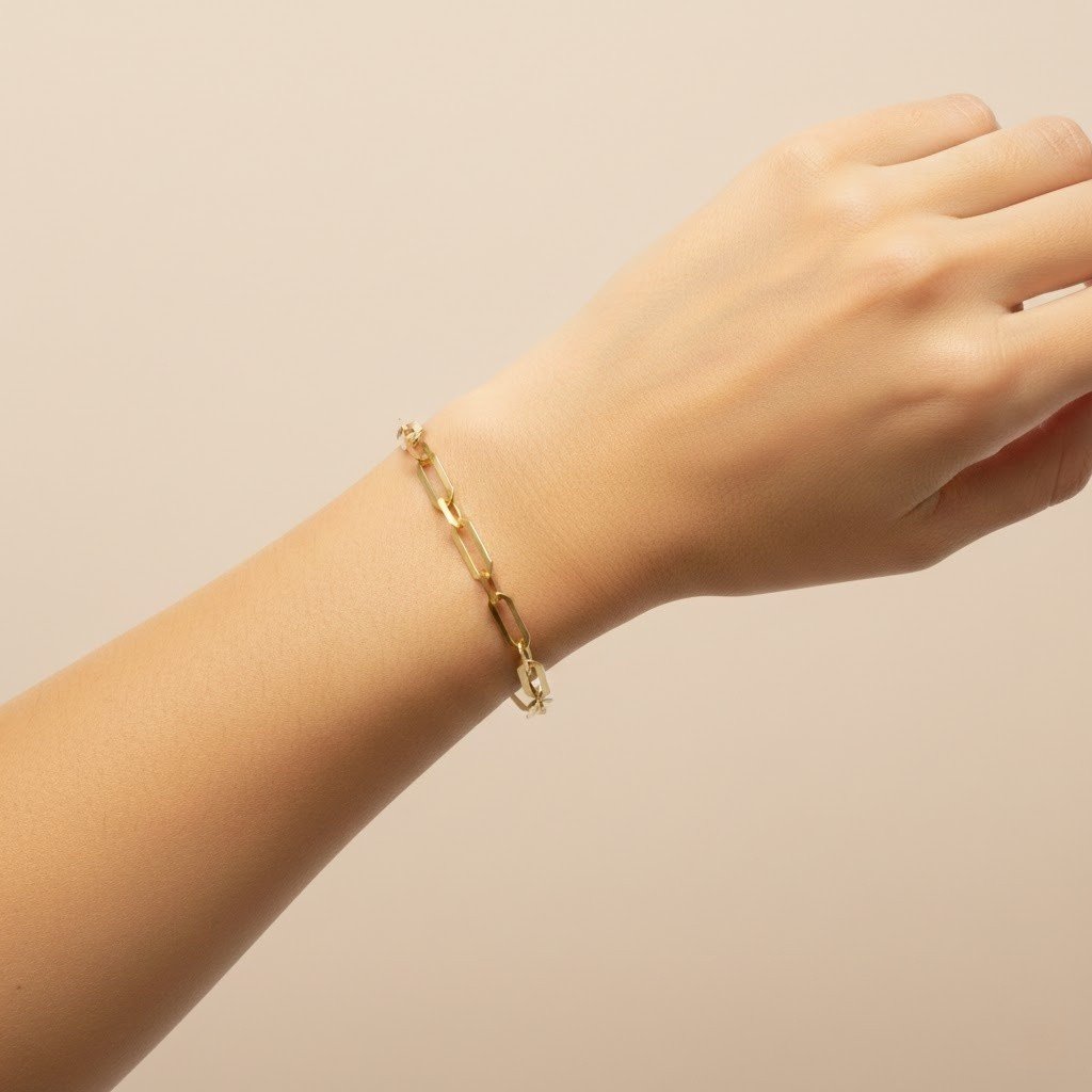 Pulseira De Elos Retangulares - Imagem 2