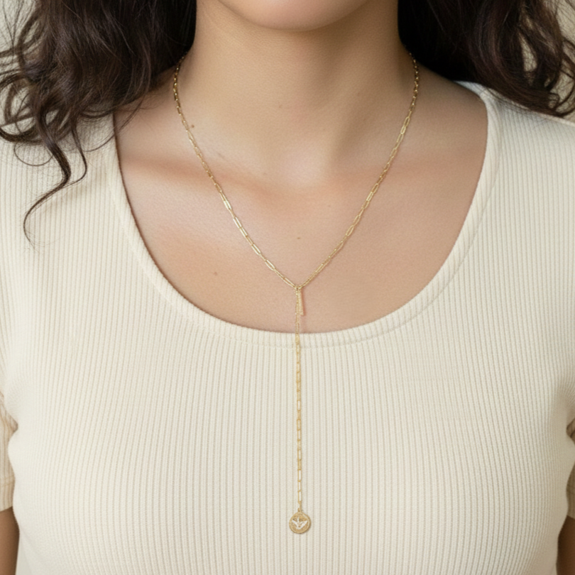 Colar Gravatinha Espírito Santo E Plaquinha Proteção - Imagem 3