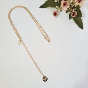 Colar Gravatinha Espírito Santo E Plaquinha Proteção