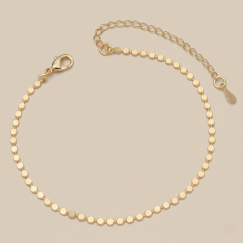 Pulseira Plaquinhas Redondas - Imagem 2