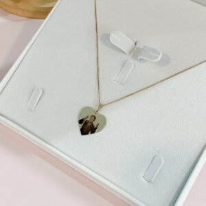 Colar Personalizado Coração - Banhado em Ouro 18k