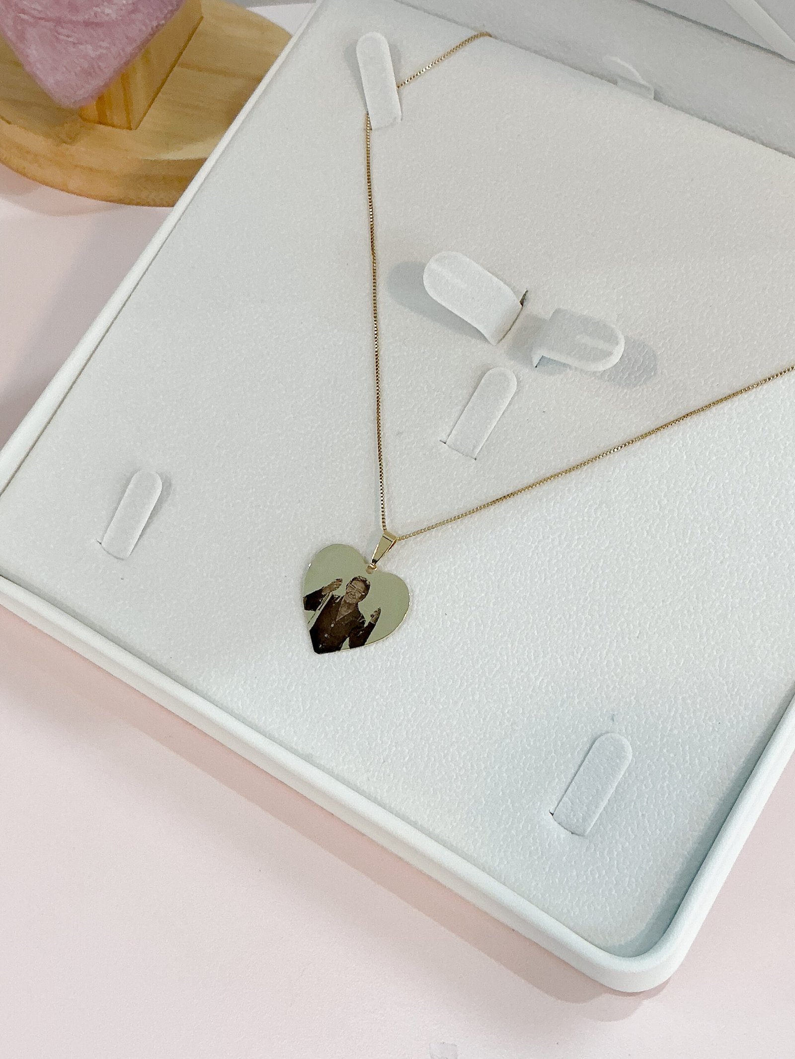 Colar Personalizado Coração - Banhado em Ouro 18k