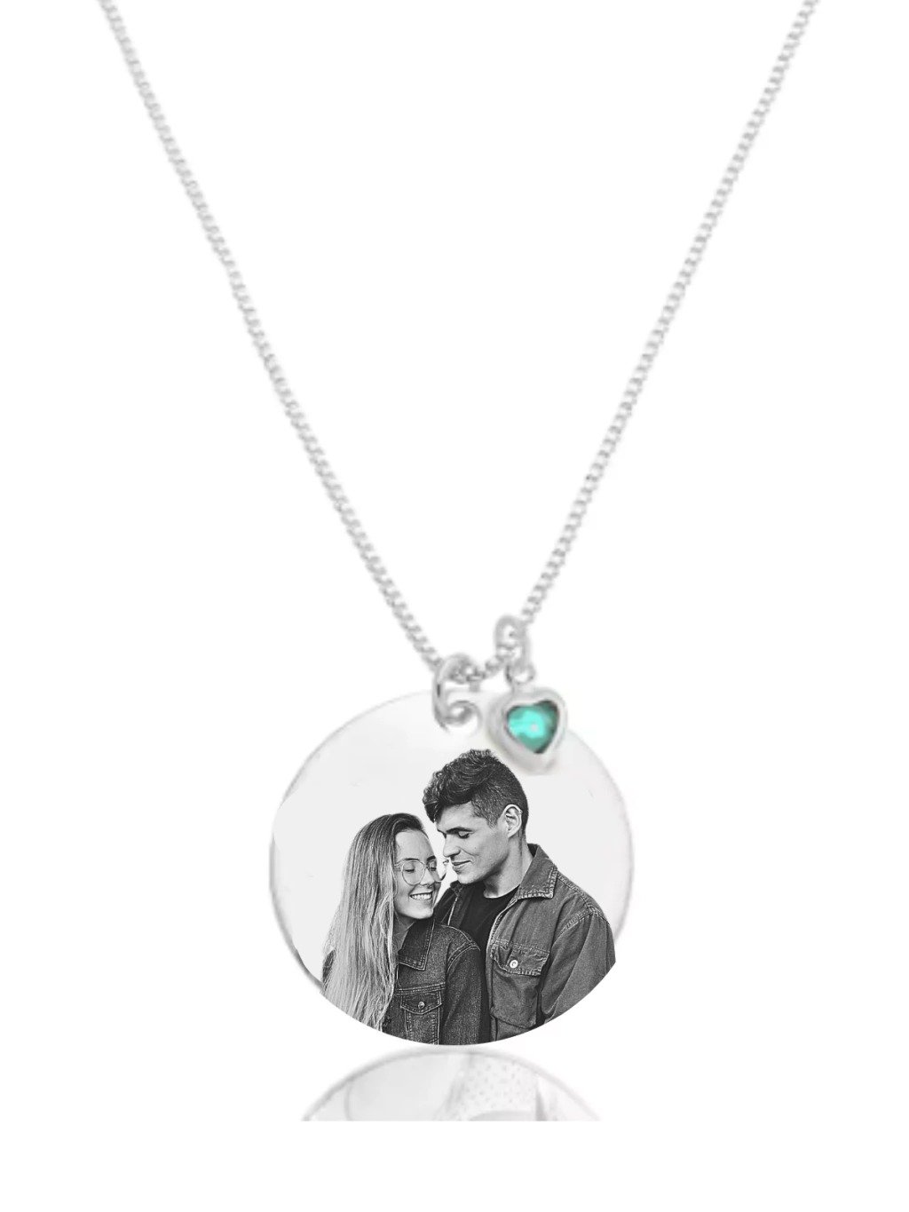 Medalha (G) Redonda Personalizada - Banhado em Prata - Imagem 2