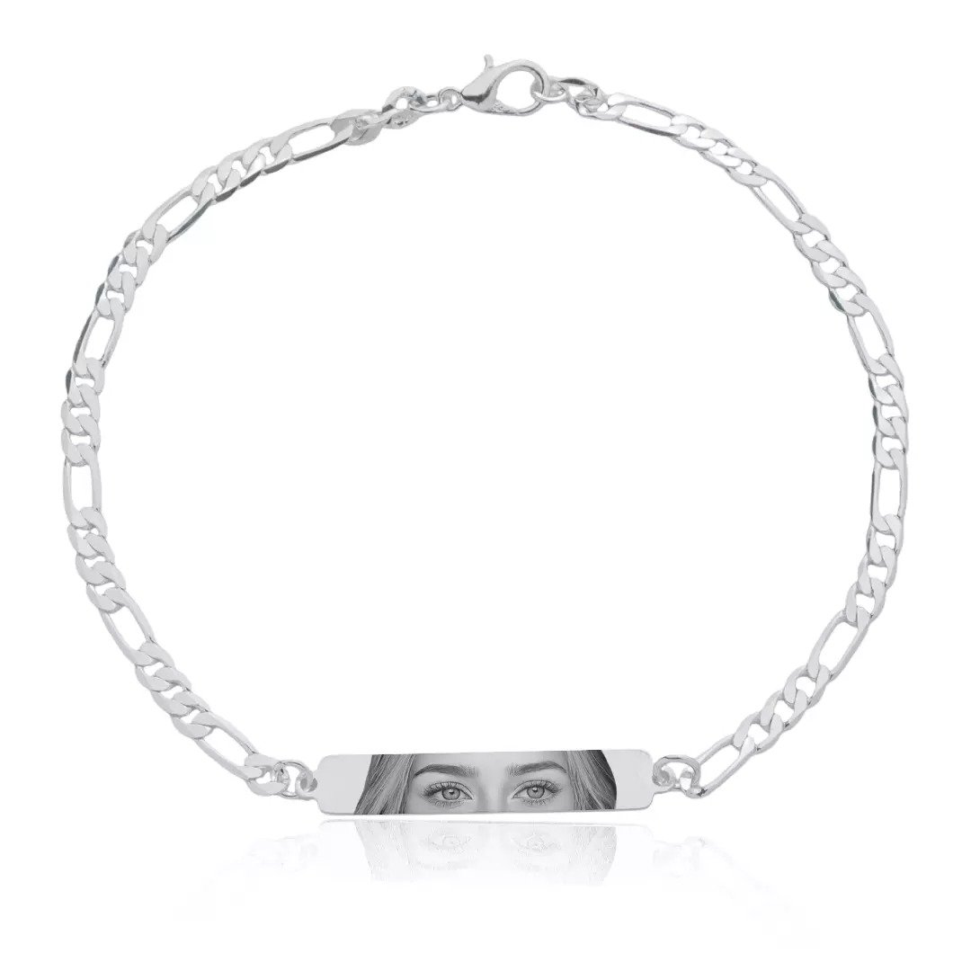 Pulseira Placa Personalizada - Aço Inoxidável - Imagem 3