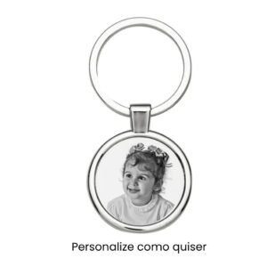 Chaveiro Redondo Personalizado - Aço Inoxidável