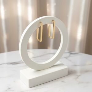 Argola Retangular Fio Quadrado