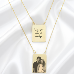 Colar Escapulário Personalizado - Banhado em Ouro 18k