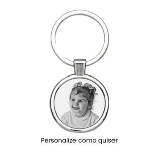 Chaveiro Redondo Personalizado - Aço Inoxidável