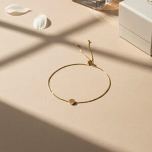 Pulseira Com Disco Liso