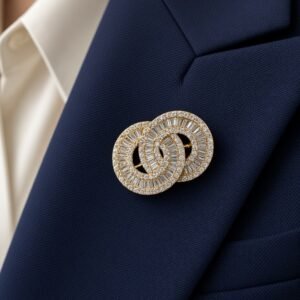 Broche Argolas Entrelace